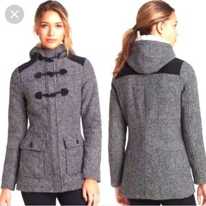 Prana Megan Jacket - Women's Charcoal Tweed Toggle Coat